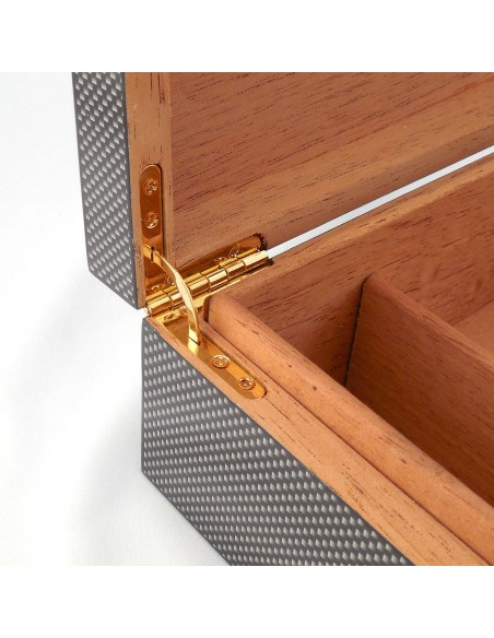 Cave 25/30 cigares  "Look carbone"