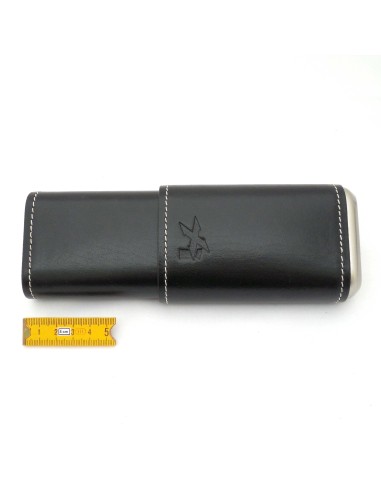 Etui cèdre et cuir 3 cigares XIKAR