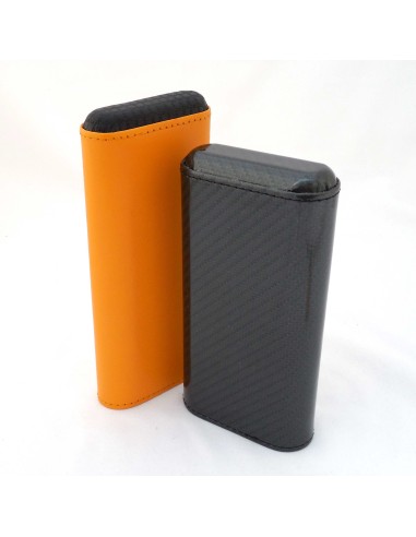 Etui 3 cigares Carbone-Jaune