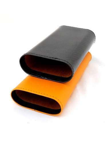 Etui 3 cigares Carbone-Jaune