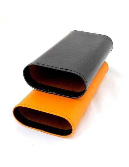 Etui 3 cigares Carbone-Jaune