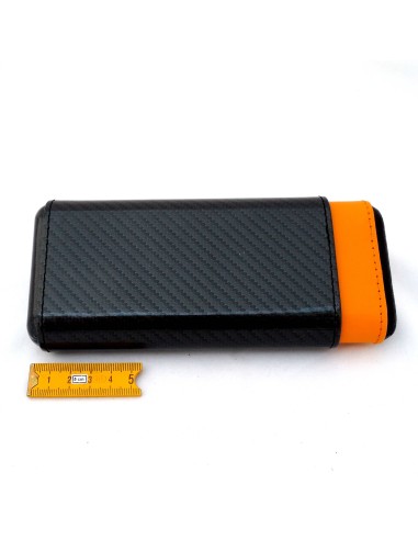 Etui 3 cigares Carbone-Jaune