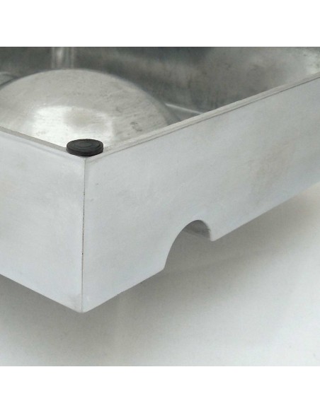 Cendrier 4 cigares aluminium carré