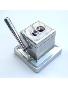Coupe cigare de bureau coupe en Vé & Droite aluminium poli 2
