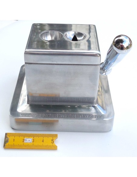 Coupe cigare de bureau coupe en Vé & Droite aluminium poli