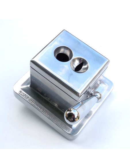 Coupe cigare de bureau coupe en Vé & Droite aluminium poli