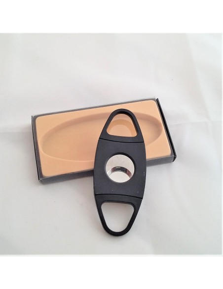 Coupe cigare double lame, résine, bouts ovales