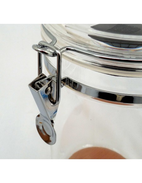 Jarre à cigare acrylique transparente  humidifiée 