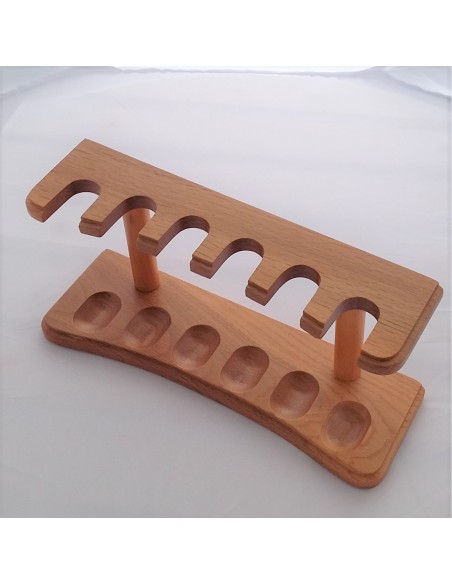 Rack bois forme allongée pour 6 pipes