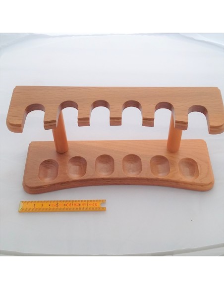 Rack bois forme allongée pour 6 pipes
