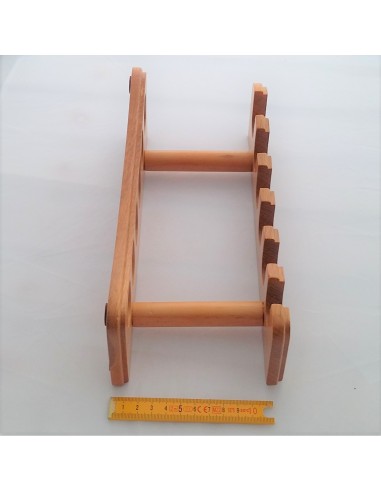 Rack bois forme allongée pour 6 pipes