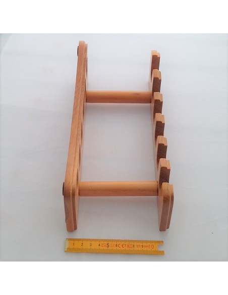 Rack bois forme allongée pour 6 pipes