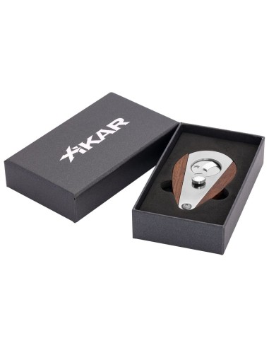 Coupe cigare double lame papillon Xikar redwood