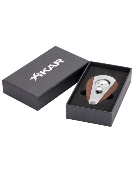 Coupe cigare double lame papillon Xikar redwood
