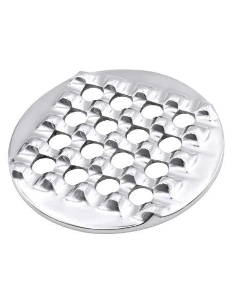 Cendrier rond 4 cigares en métal poli