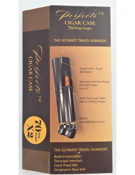 Etui ABS 2 cigares PERFECTO CASE Ring 70