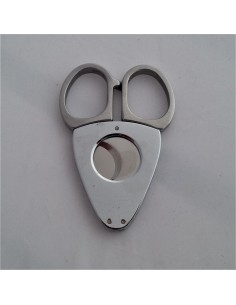 Coupe cigare ciseaux métal chromé 2