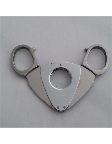 Coupe cigare ciseaux métal chromé