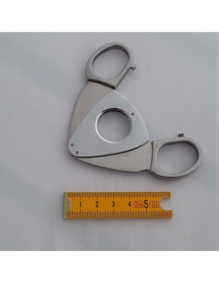 Coupe cigare ciseaux métal chromé