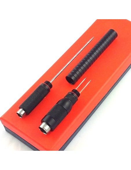 Outil cigare multifonction: double emporte pièce, perforateur, aiguille.