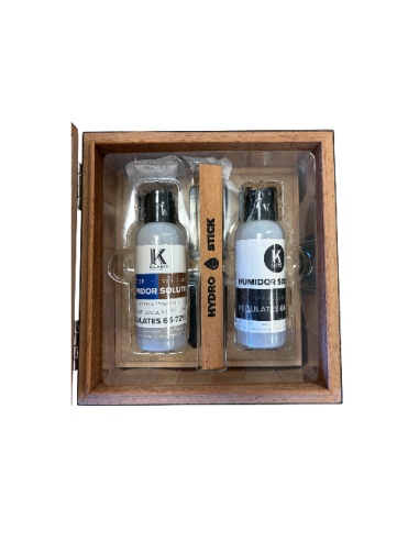 Cave à cigares Kingston, finition en fibre de carbone.