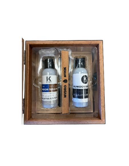 Cave à cigares Kingston, finition en fibre de carbone.