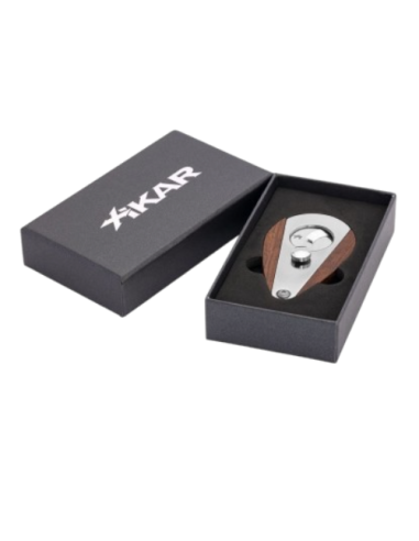 Coupe cigare double lame papillon Xikar redwood