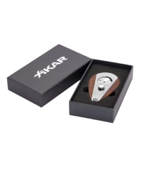 Coupe cigare double lame papillon Xikar redwood