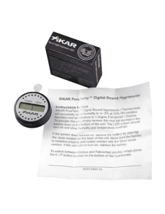 Thermo-Hygromètre cigare XIKAR digital rond 2