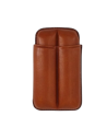 Etui cuir IPV 2 cigares Short Robusto - Marron