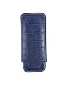 Etui Caïman IPV 2 Cigares Double Toro - Bleu