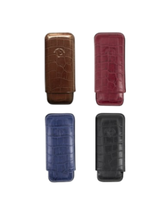 Etui Caïman IPV 2 Cigares Double Toro - Bleu 2