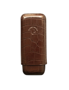 Etui Caïman IPV 2 cigares Double Toro - Cognac