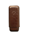 Etui Caïman IPV 2 cigares Double Toro - Cognac