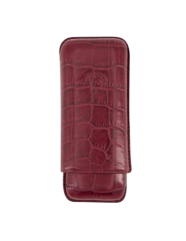 Etui Caïman IPV 2 cigares Double Toro - Bourgogne
