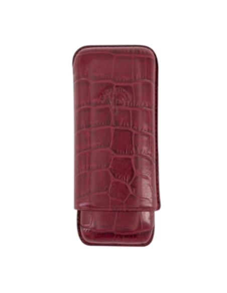 Etui Caïman IPV 2 cigares Double Toro - Bourgogne