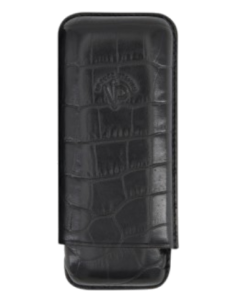 Etui Caïman IPV 2 cigares Double Toro - Noir
