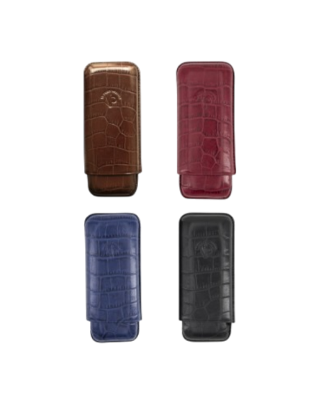 Etui Caïman IPV 2 cigares Double Toro - Noir