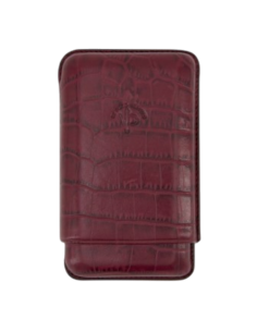 Etui Caïman IPV Robusto 3 cigares - Bordeaux