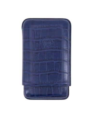 Etui Caïman IPV Robusto 3 cigares - Bleu