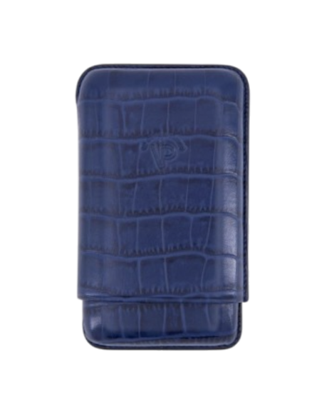 Etui Caïman IPV Robusto 3 cigares - Bleu