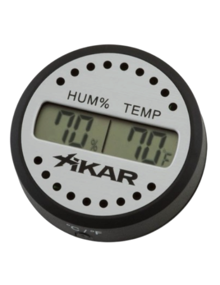 Thermo-Hygromètre cigare XIKAR digital rond