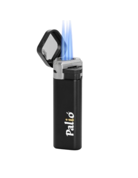 Briquet Torche Palio Tréo 3 flammes - Noir