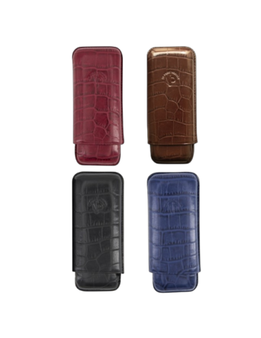 Etui IPV Caïman 2 cigares Robusto - Noir