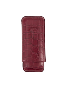 Etui IPV Caïman 2 cigares Robusto - Bourgogne