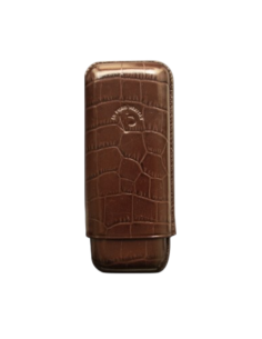 Etui IPV Caïman 2 cigares Robusto - Cognac