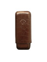 Etui IPV Caïman 2 cigares Robusto - Cognac