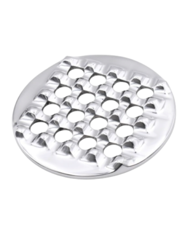Cendrier rond 4 cigares en métal poli