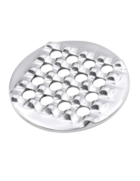 Cendrier rond 4 cigares en métal poli