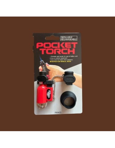 Briquet Torche 1 flamme Pocket Torch Prince Rouge
